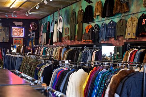 second hand clothing stores.